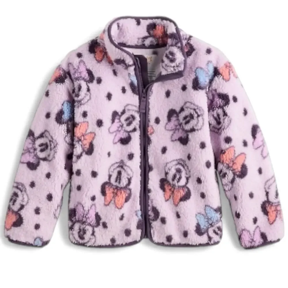 Fleece Jacket Girl's Jumping Beans Disney's Minnie Mouse High Pile SZ/12